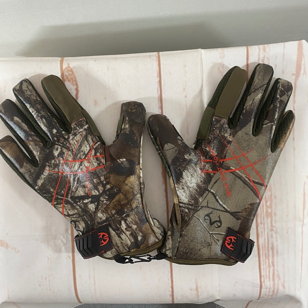 Huntworth Camo Hunting Gloves Fur Lined High Tack Grip M/L 1133-30XT-ML